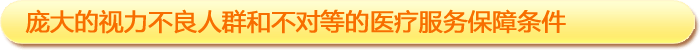 一、龐大的視力不良人群和不對等的醫(yī)療服務(wù)保障條件